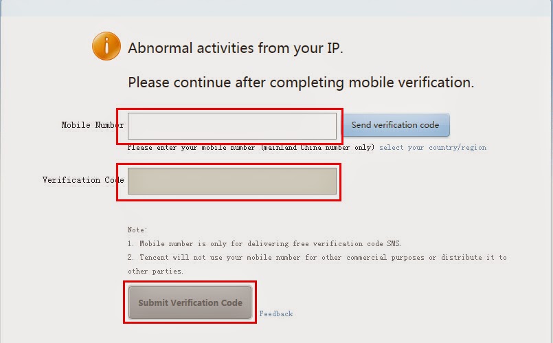 Vérification code Vérification code