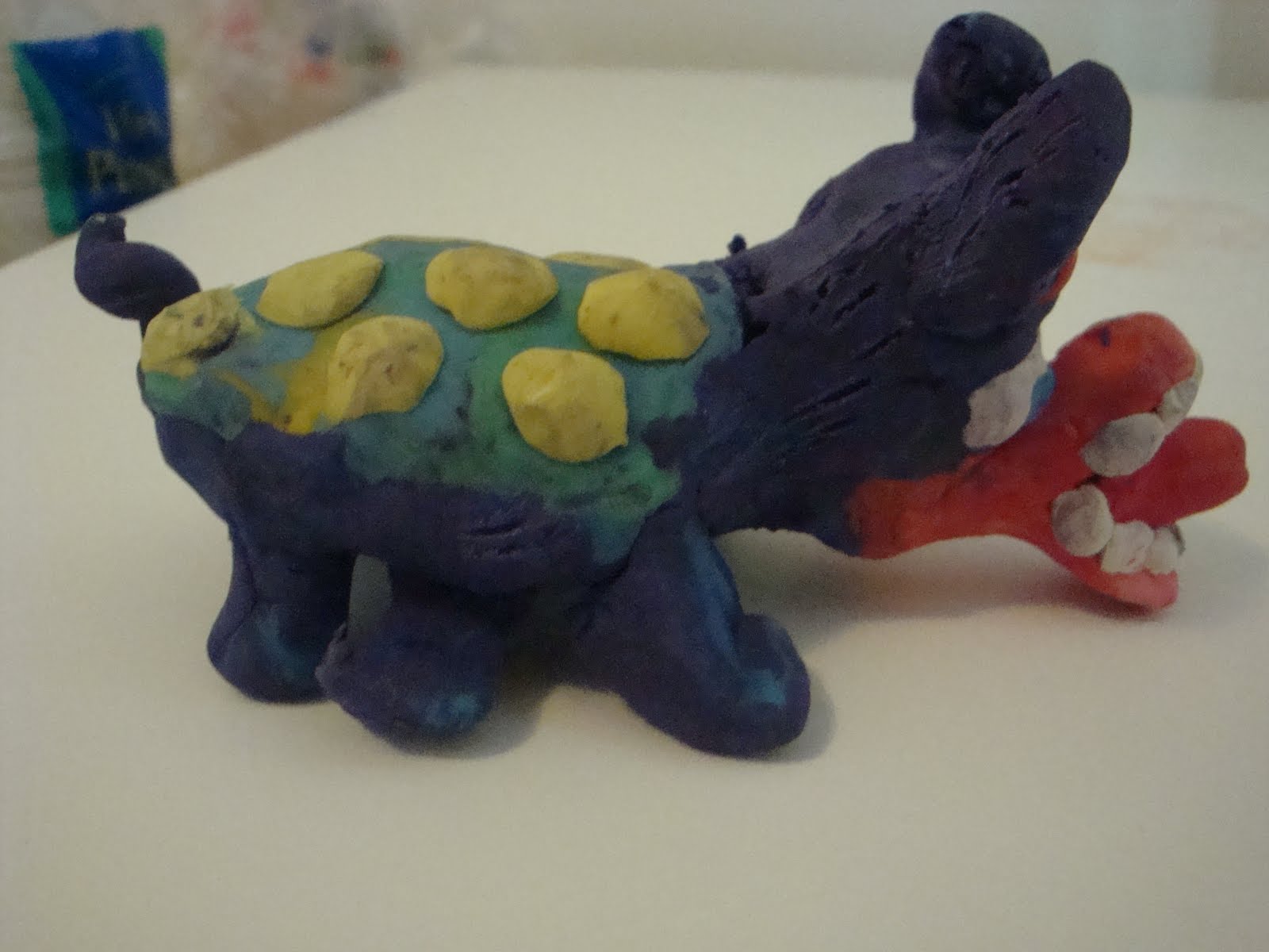 Dallin and Loryn Modeling Clay Animal