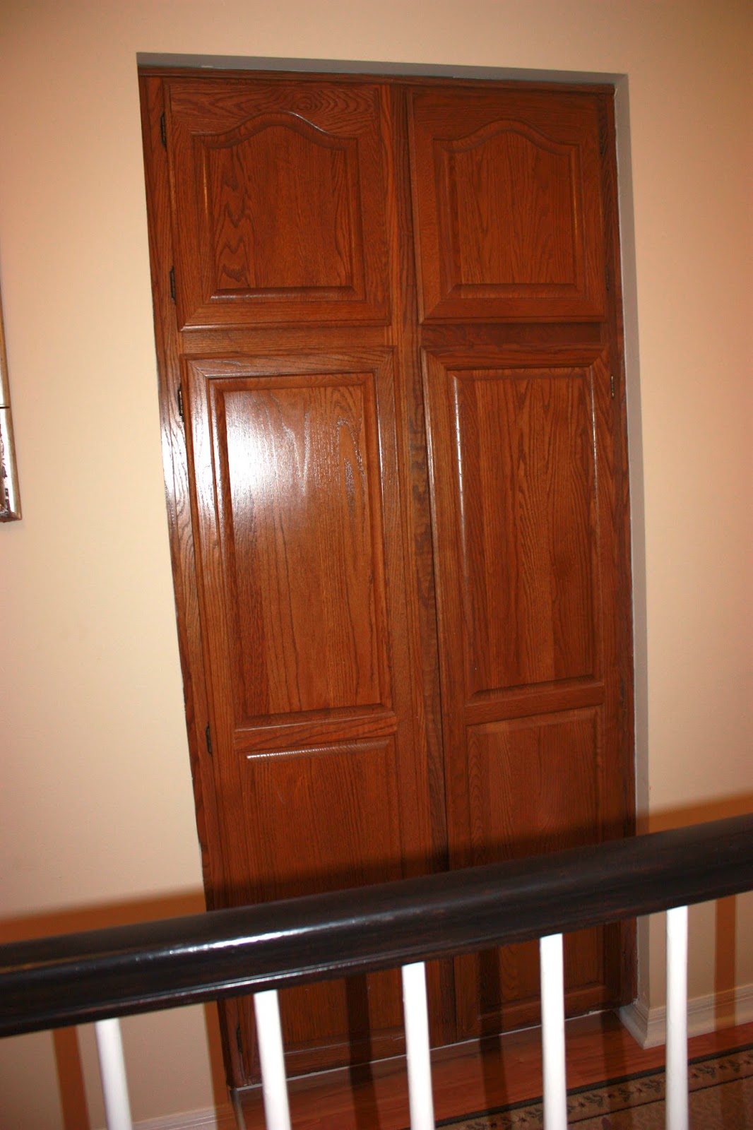 RaeLe's Room Staining Project Part II Closet Doors