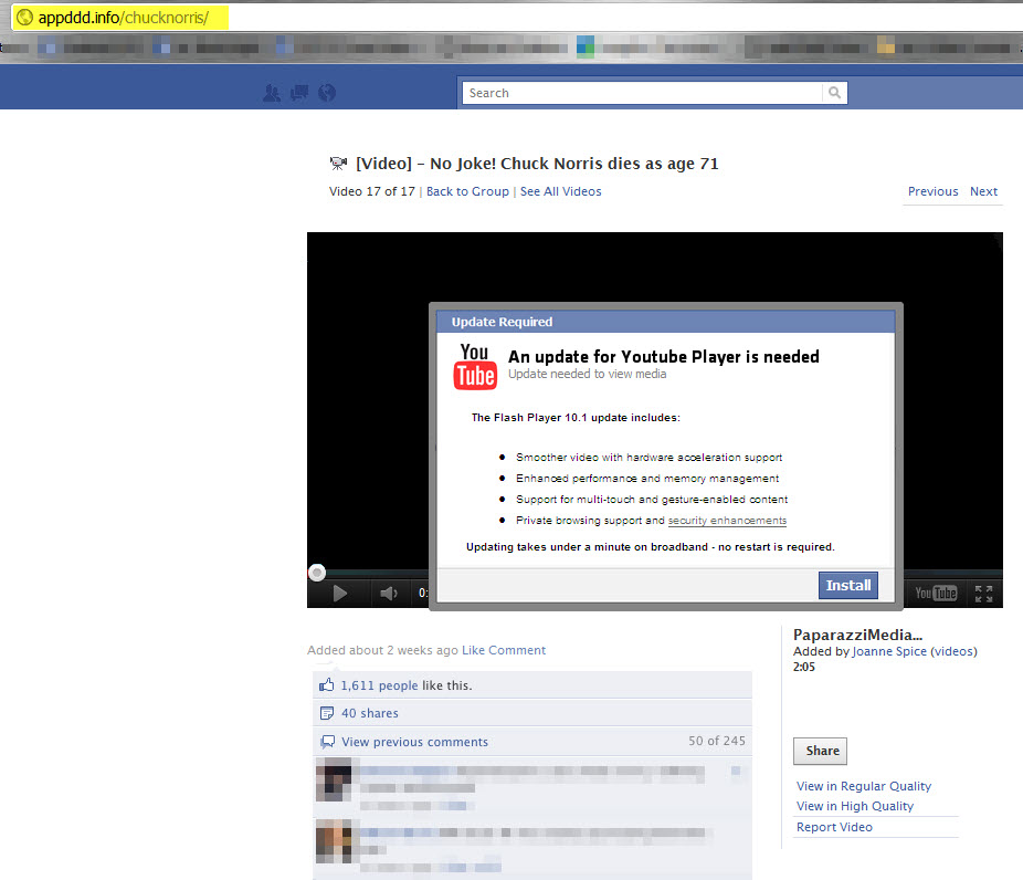 chuck norris facebook