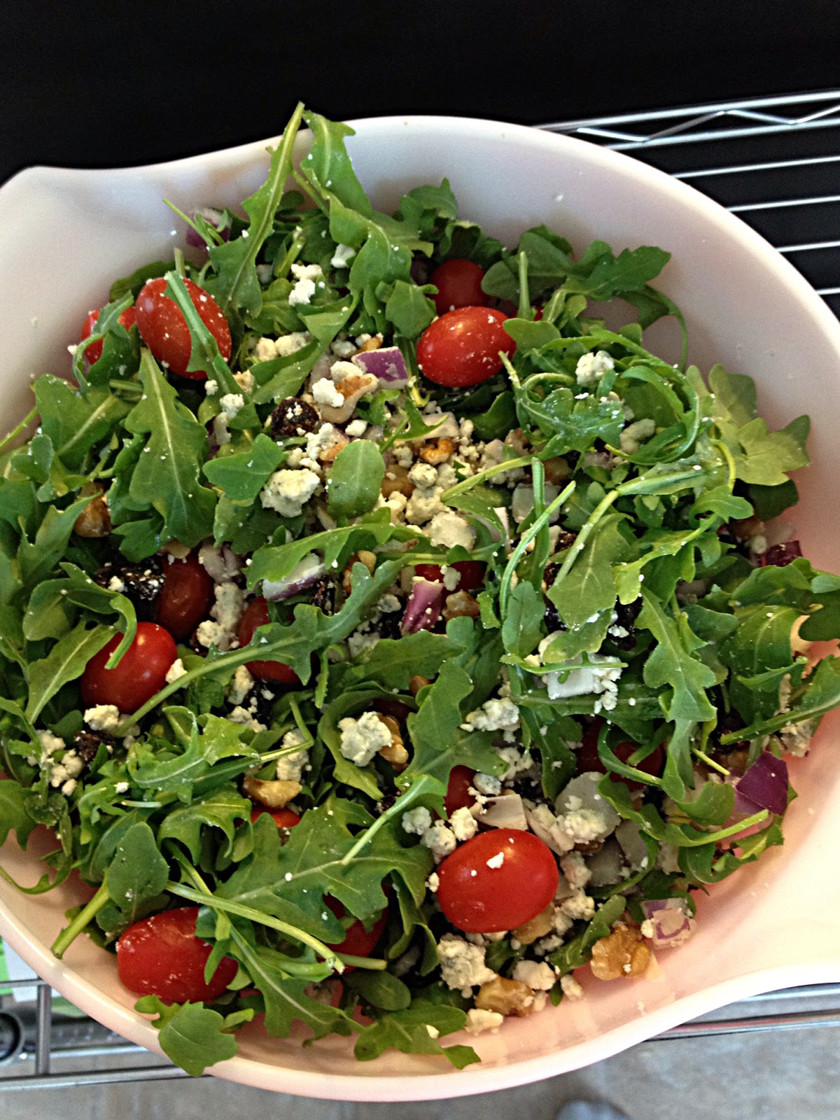Ciao Bella Kitchen Baby Arugula Salad with Shallot Vinaigrette