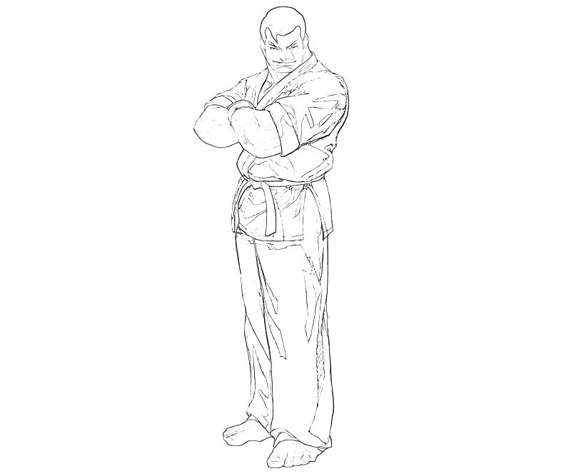 Printable King of Fighters Takuma Sakazaki Smile Coloring Pages printable-king-of-fighters-takuma-sakazaki-smile-coloring-pages