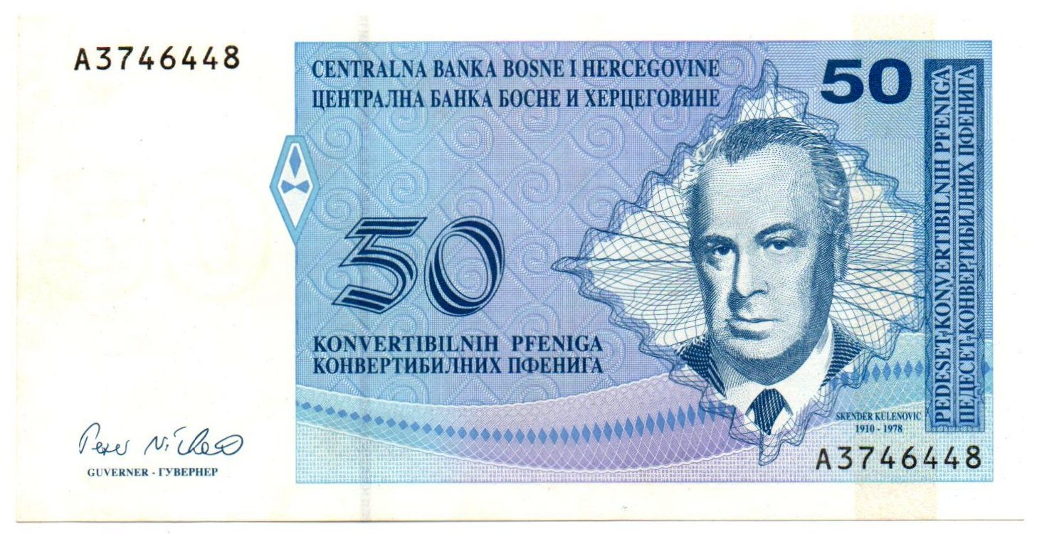 BILLETES DEL MUNDO: Bosnia Herzegovina