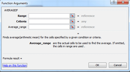 Rumus Excel AVERAGEIF