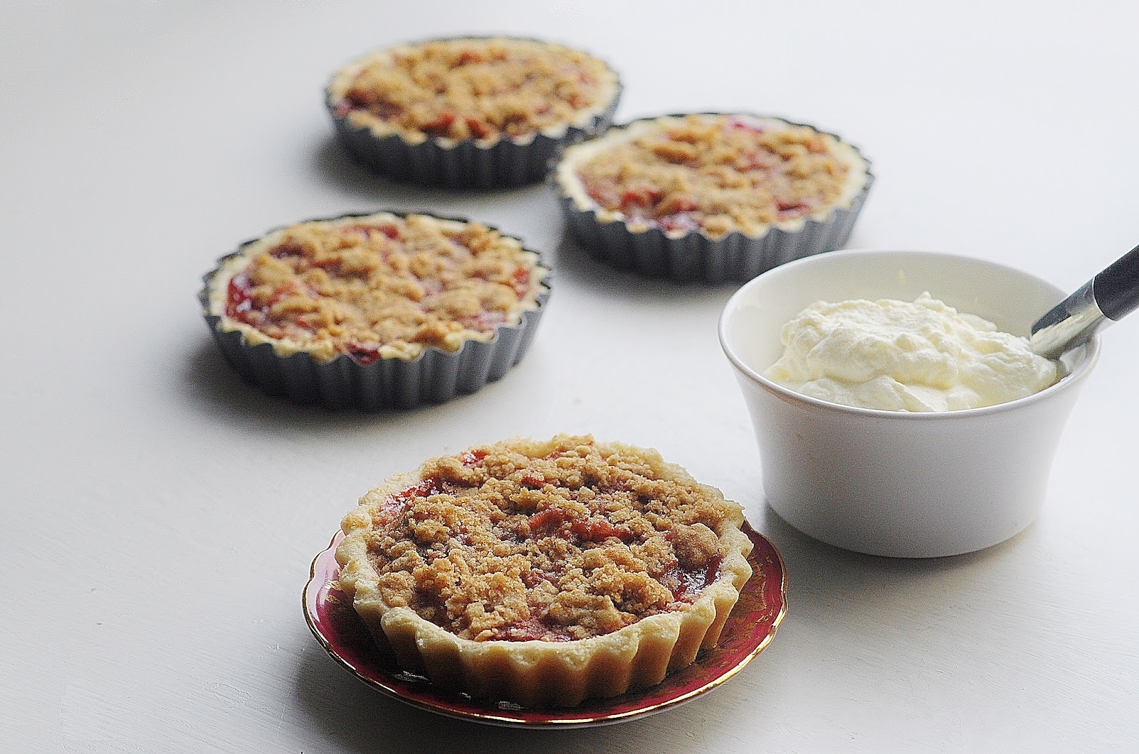 Just eat it! Strawberry Rhubarb Tarts