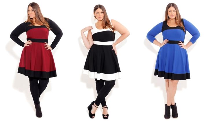 city chic skater dress