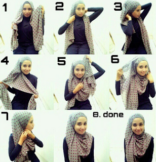 Hijab Segi Empat Casual untuk Lebaran Hijab Segi Empat Casual untuk Lebaran