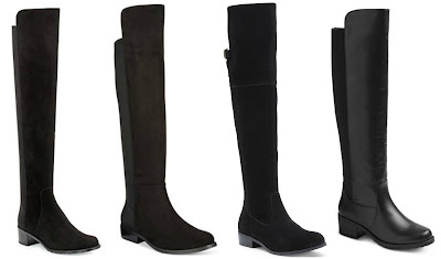 One of these pairs of black over the knee boots is from Saint Laurent for $655 and the other three are under $50. Can you guess which one is the designer pair? Click the links below to see if you are correct! One of these pairs of black over the knee boots is from Saint Laurent for $655 and the other three are under $50. Can you guess which one is the designer pair? Click the links below to see if you are correct!