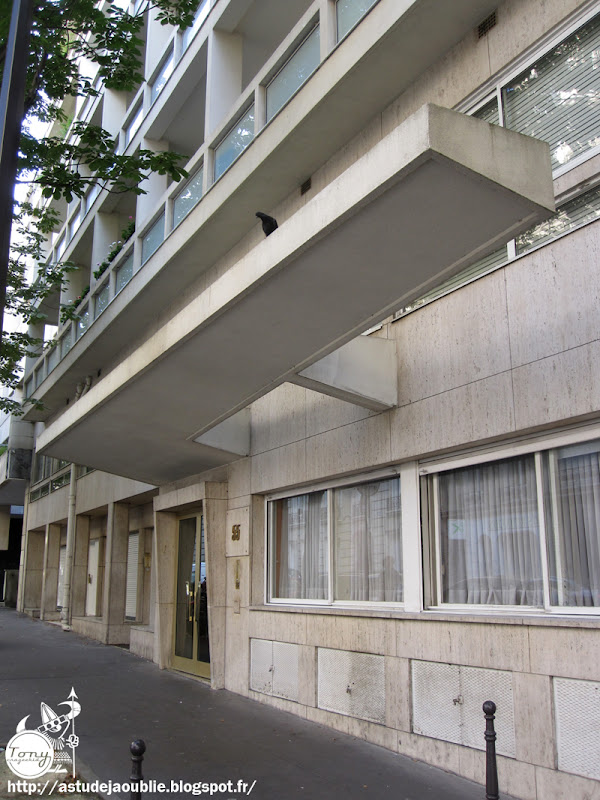 Paris 16ème - Immeuble rue des Belles-Feuilles  Architectes: Jean Ginsberg, André Ilinsky  Construction: 1950-1952