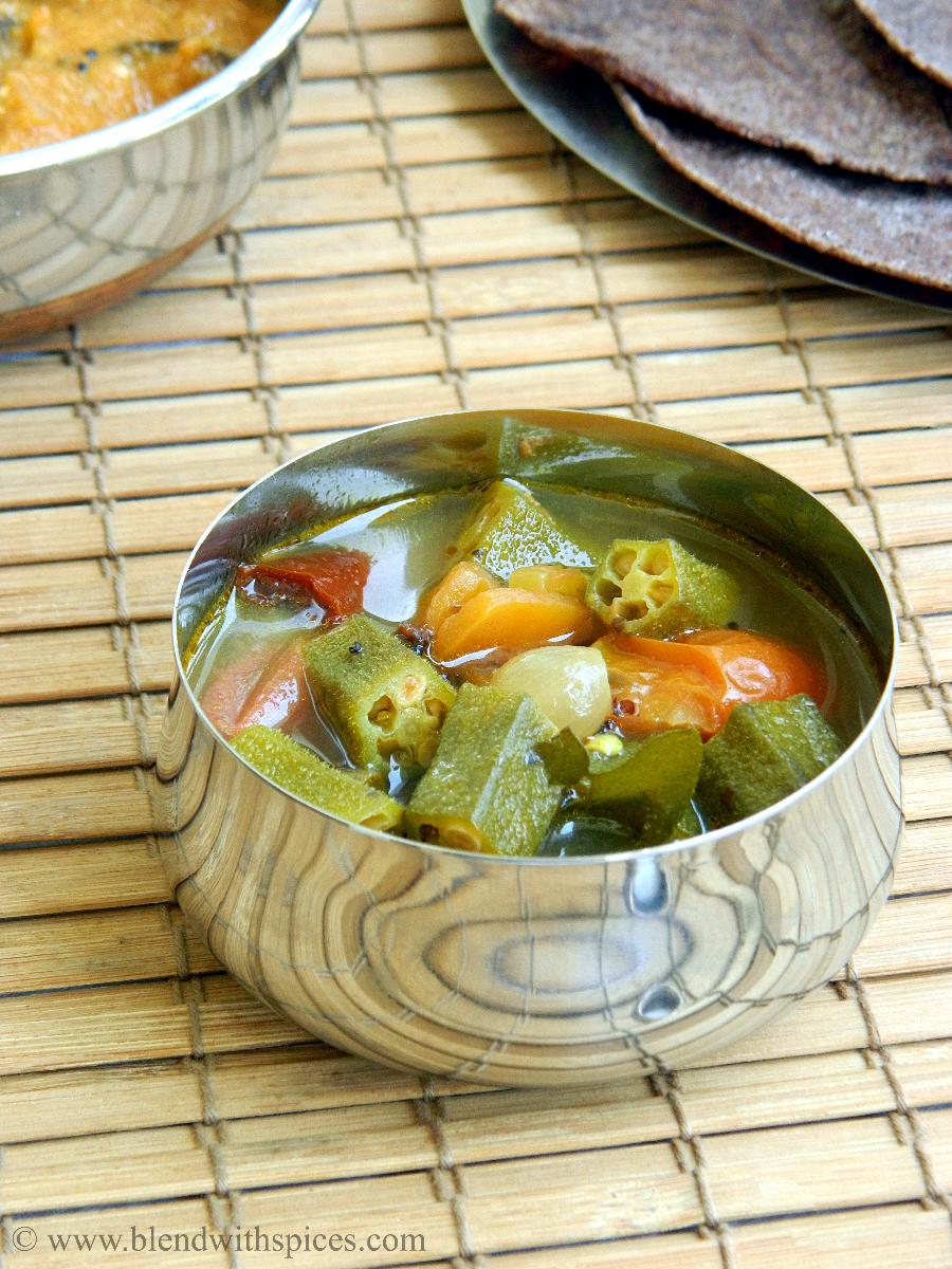 Vendakkai Mandi Chettinad Style Okra Gravy Recipe Blend with Spices