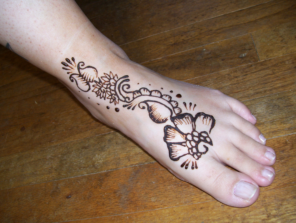 Henna Indian Mehndi Foot Design Henna Indian Mehndi Foot Design