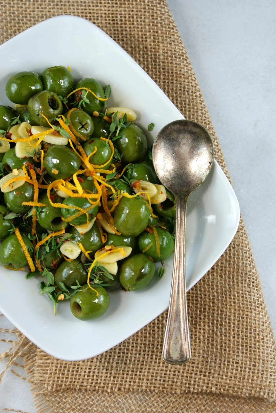 Authentic Suburban Gourmet Warm Spicy Citrus Castelvetrano Olives