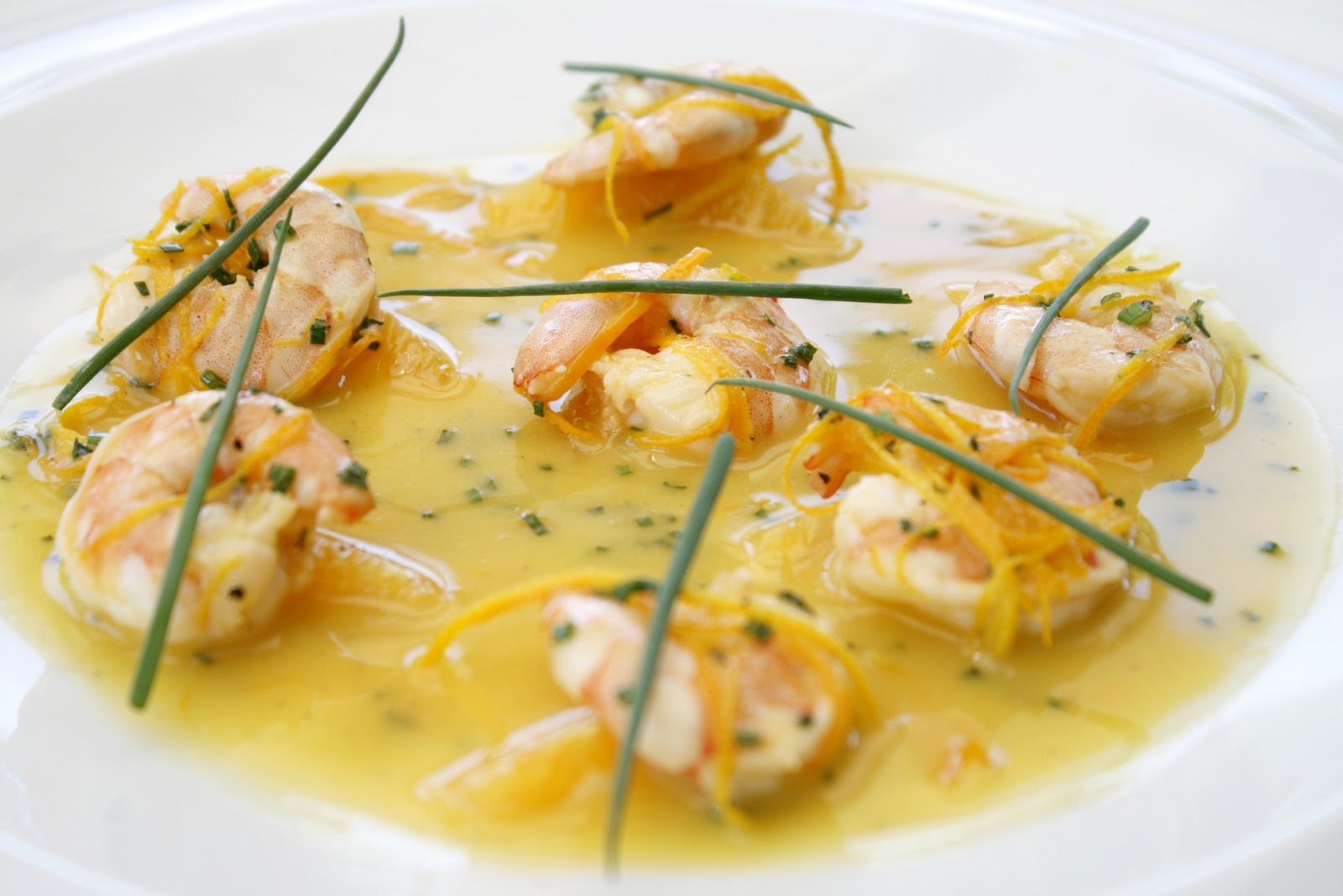 El Mundo en mil recetas Italia. Camarones a la Naranja y Risotto con