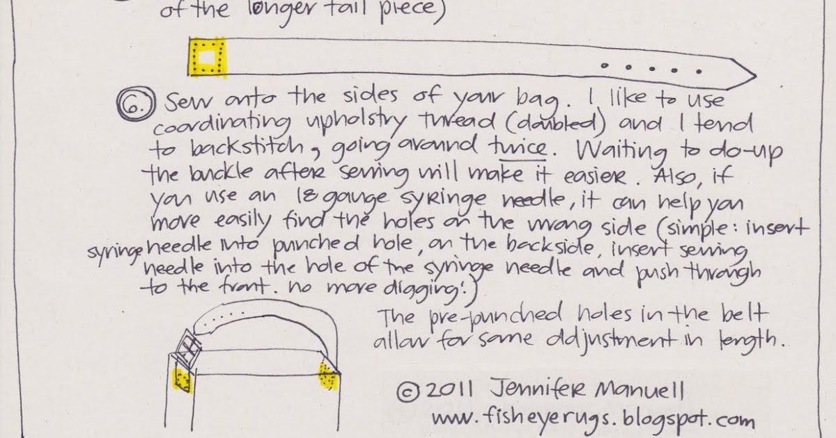 Fish Eye Rugs how to turn a belt into a purse strap....