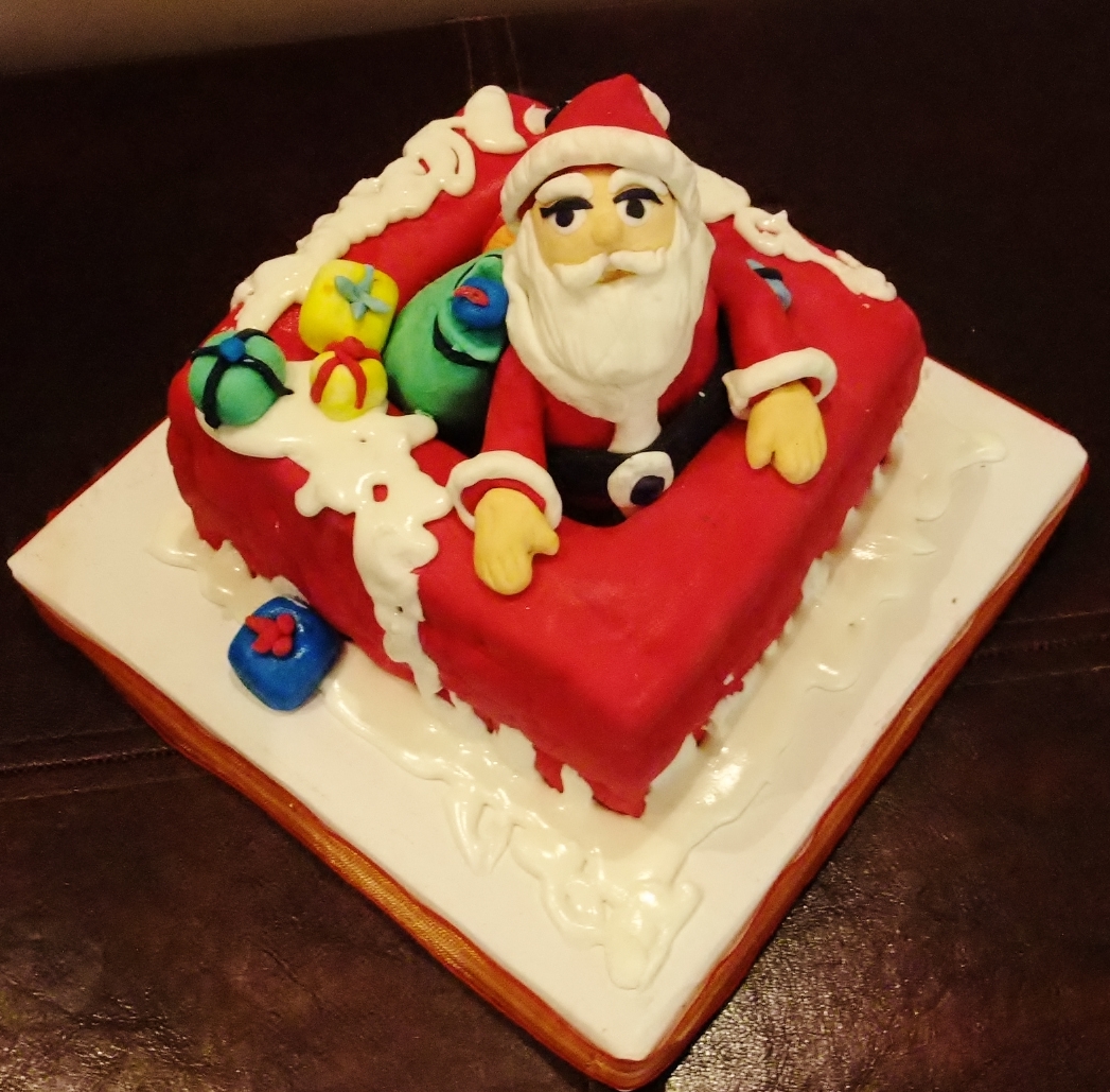 İpek Butik Pasta ,Çikolata ve Kurabiye noel baba pastası