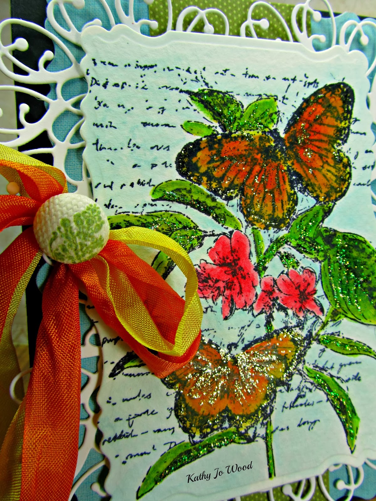 I'm a Little Teapot... Gelatos Butterflies card