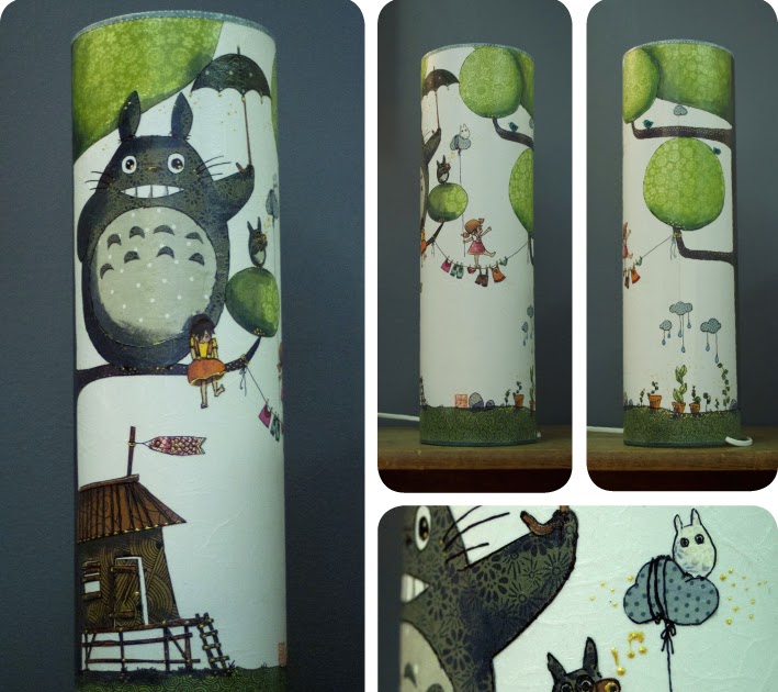 lilie papiers ciseaux: Lampe Totoro