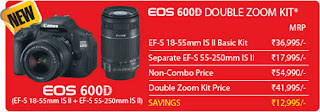 EOS 600D Double Zoom Kit
