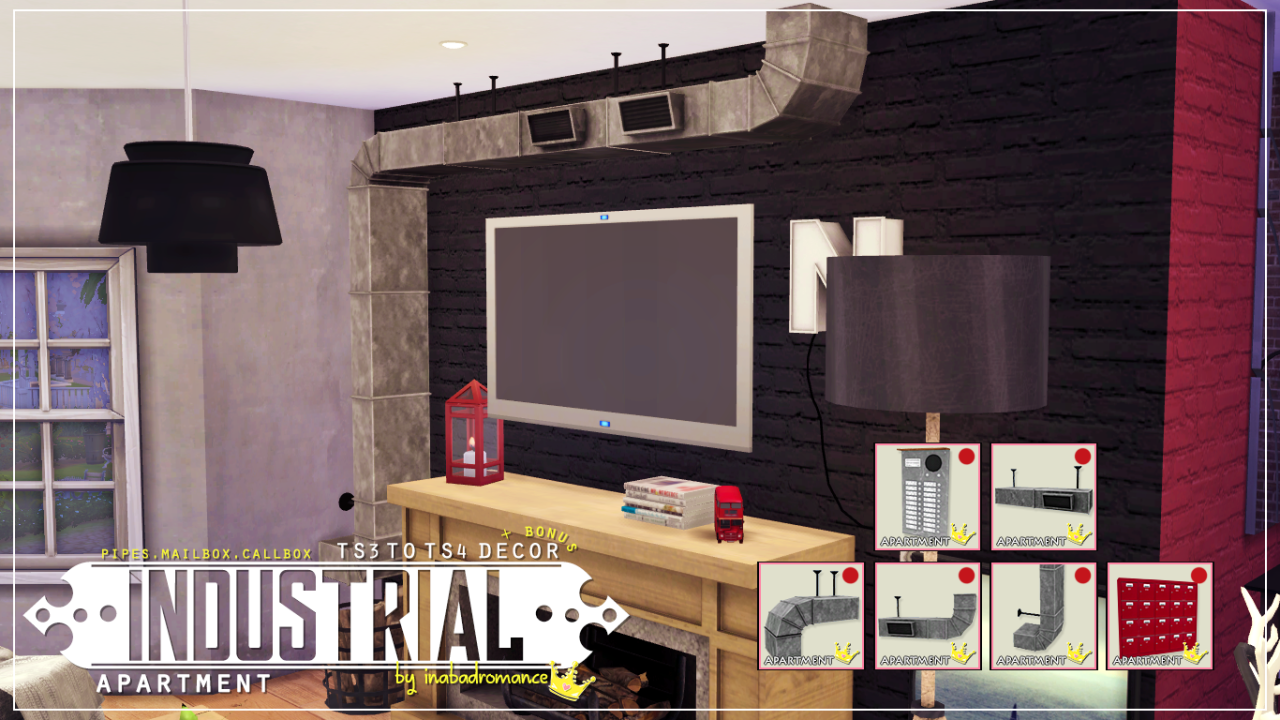 my sims 4 blog: industrial apartment decor setinabadromance my sims 4 blog: industrial apartment decor setinabadromance
