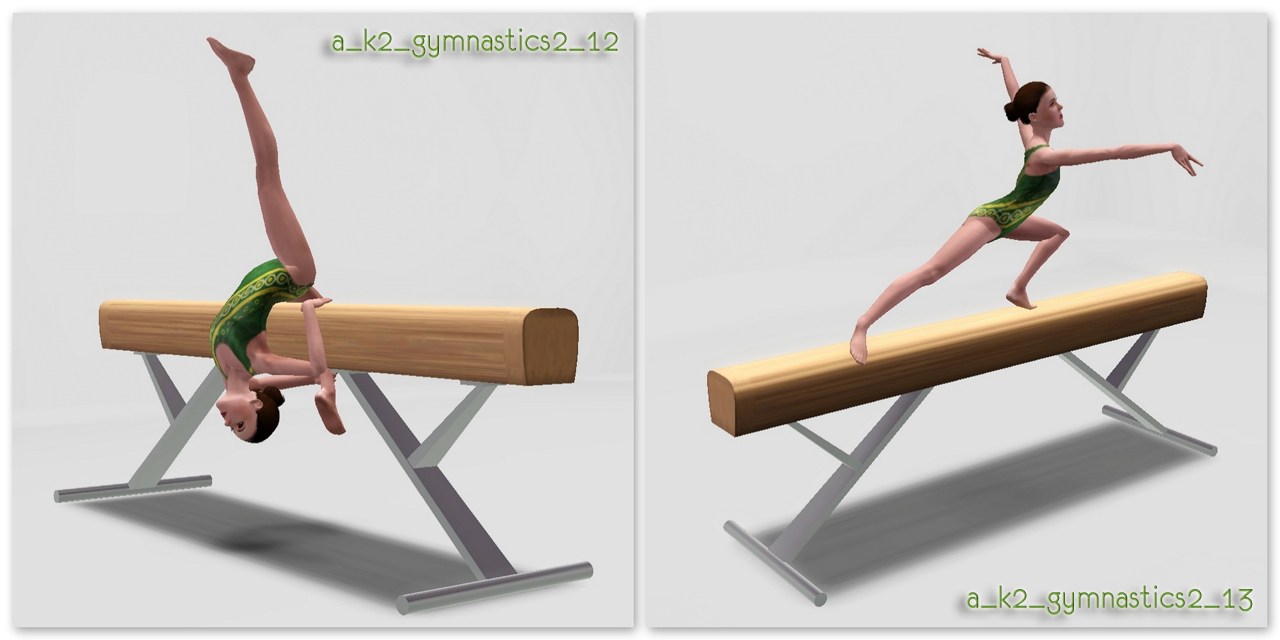 FOR MY SIMS Gymnastics Poses 2 by k2m1too