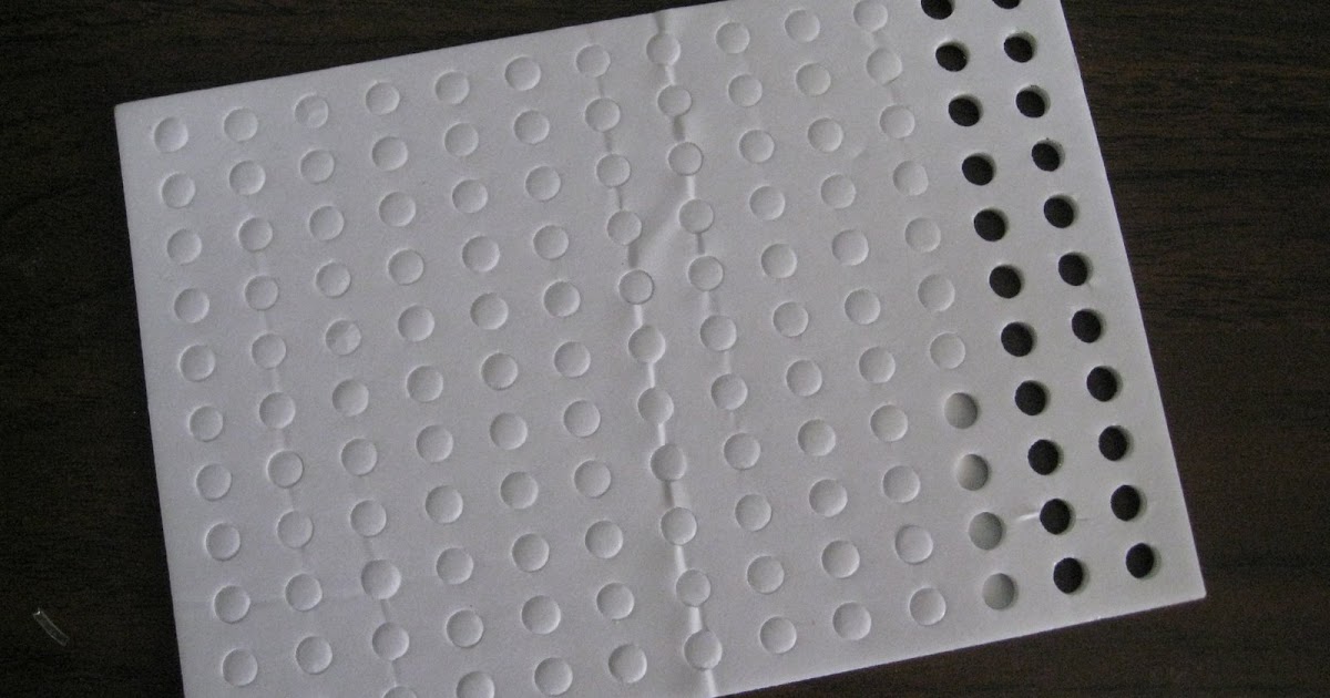 Ideas for Scrapbookers Another Use for Foam Dots