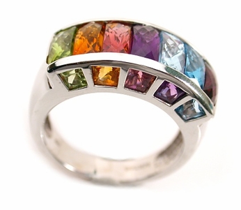 multi colored rings