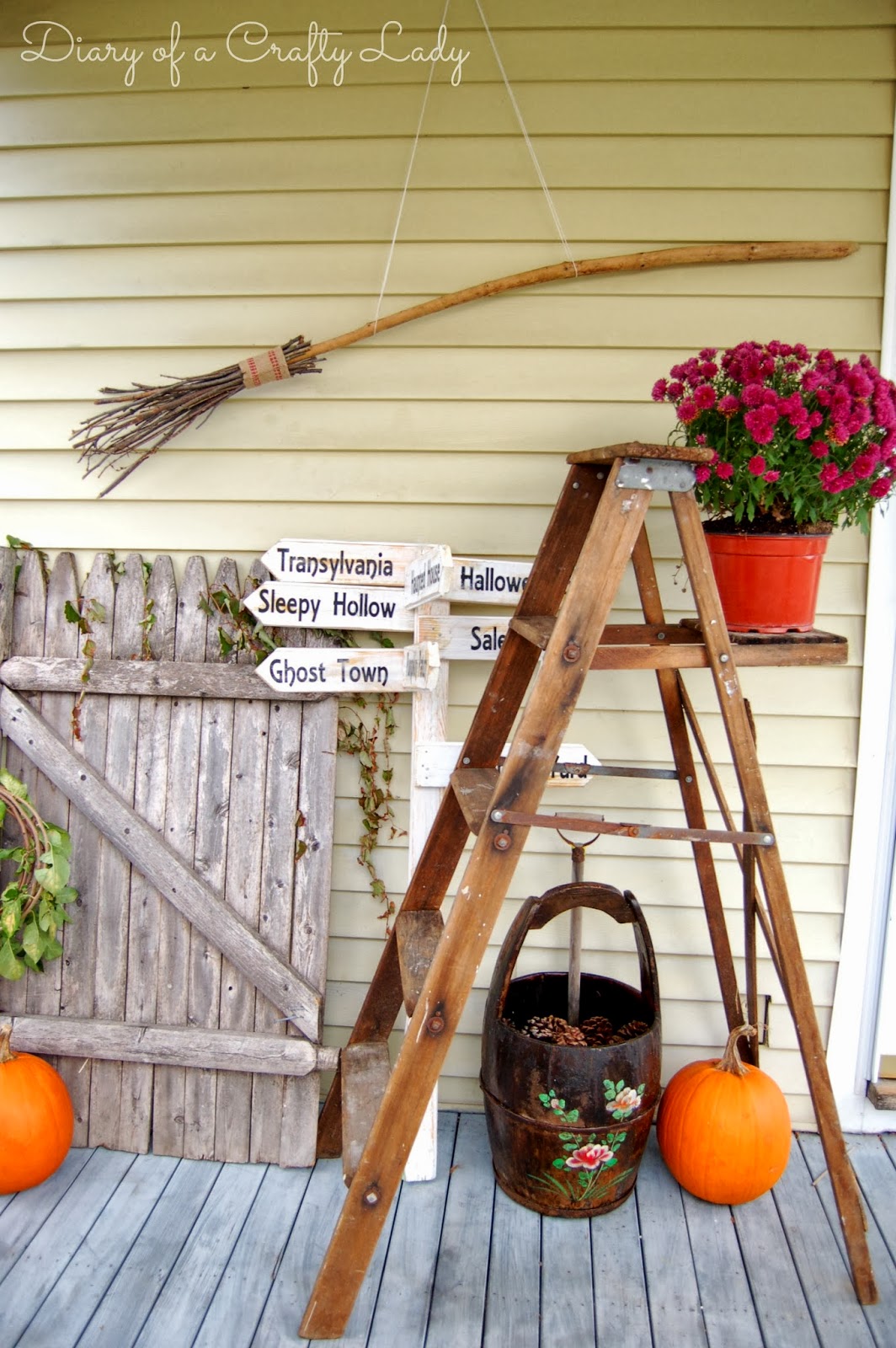 Diary of a Crafty Lady DIY Witches Broom from Sticks