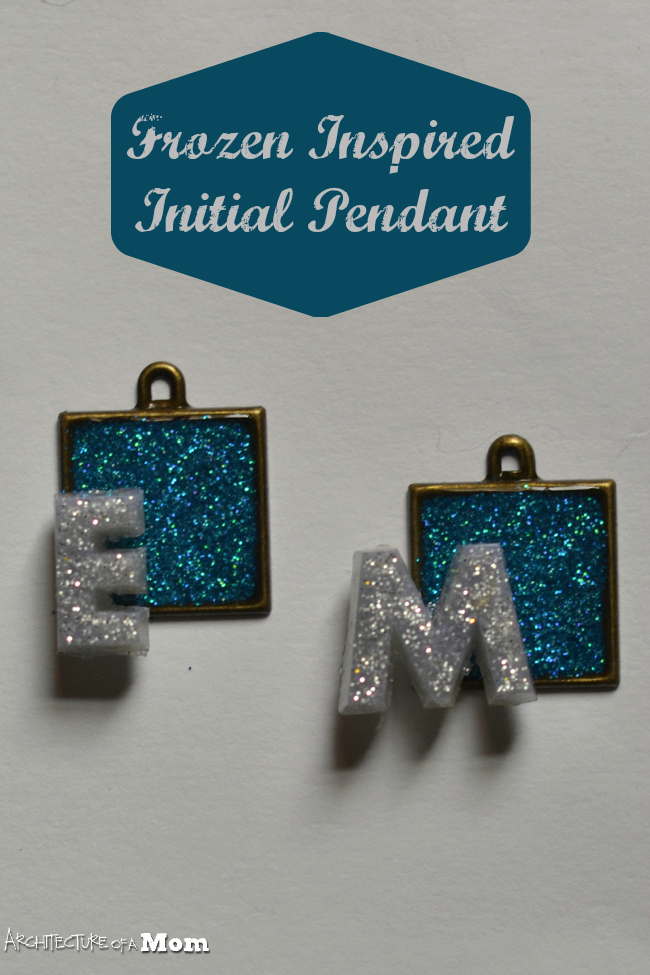 Architecture of a Mom Frozen Inspired Glitter Monogram Pendants