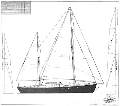 Sail Plan (Courtesy Sparkman & Stephens)