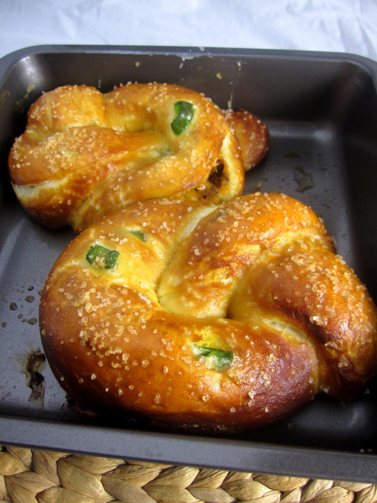 Bacon and Cheddar Stuffed Jalapeno Soft Pretzels
