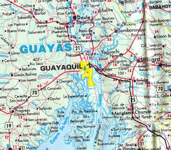 Guayaquil Quito Map