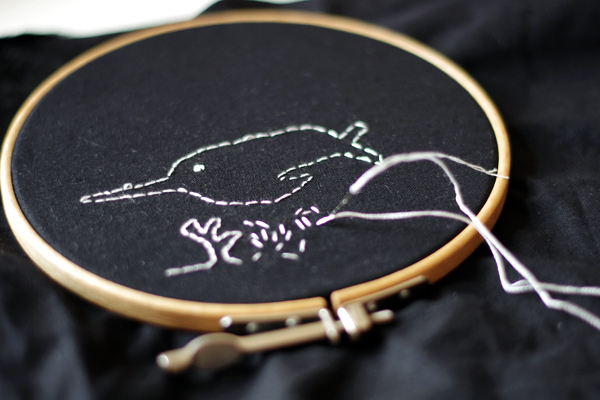aliciasivert, alicia sivert, alicia sivertsson, inspirationskurs i fritt broderi, vildbroderi, undervattensdjur, kurs, inspiration, embroidery, needlework, stitch, workshop, levande verkstad