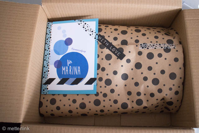 #germanscarfswap, stricken, schal, metterlink, Geschenk, Loop