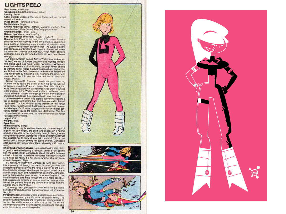 The Official Handbook to the Marvel Universe REDUX Edition LIGHTSPEED by Darren Ward