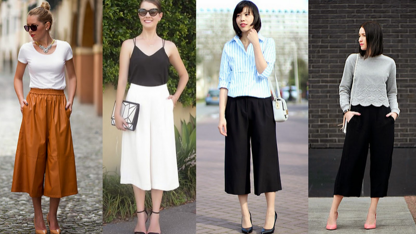 calça pantalona curta branca