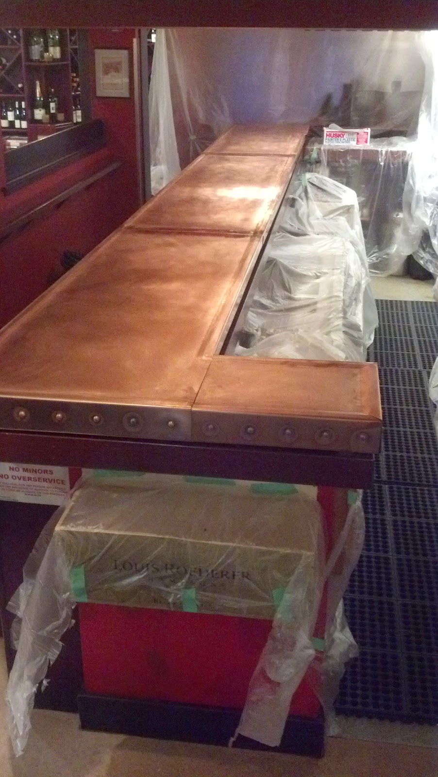 HEAVY METAL WORKS PRIMA BISTRO COPPER BAR TOP