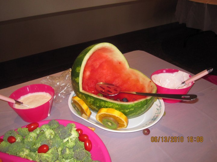 watermelon carving for baby shower. my daughter#39;s aby shower.