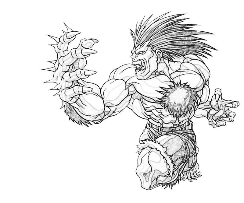 Blanka Ability Coloring Pages blanka-ability-coloring-pages