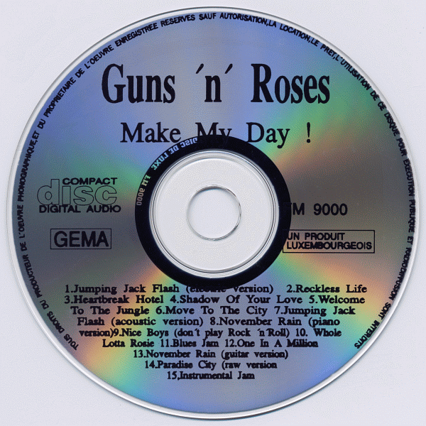 GUNS 'N ROSES - Make My Day! cd photo