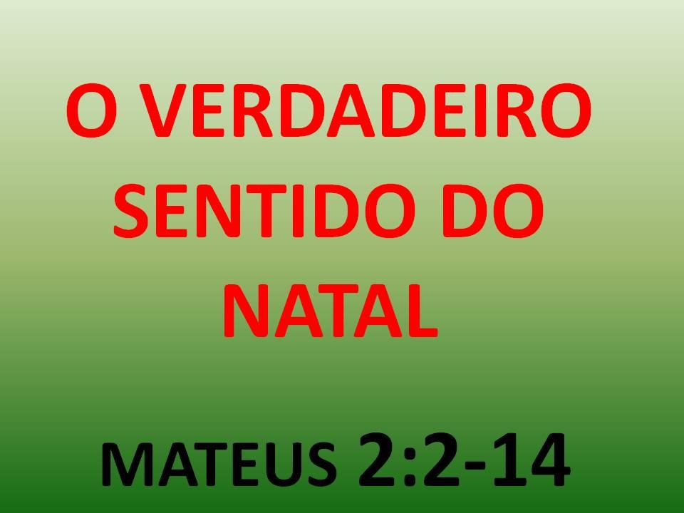 Verdadeiro Sentido Do Natal