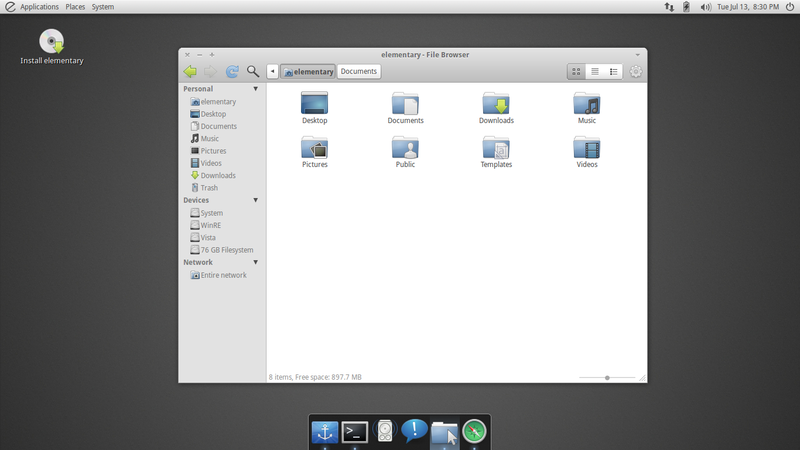 elementary screenshot