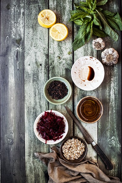 Red Beet Pesto Ingredients