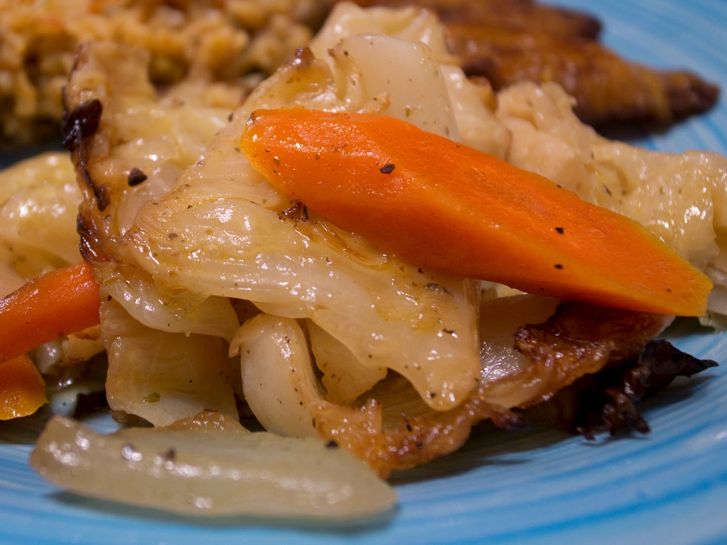 Vegan Family Home Cook Braised Cabbage & Carrots
