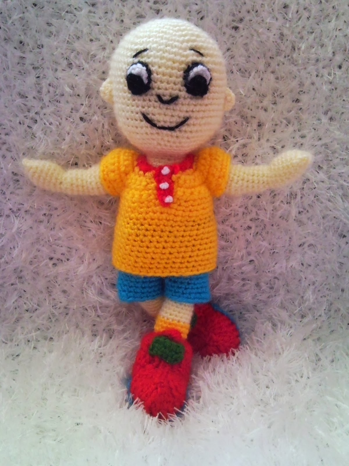 Amigurumi orgu Oyuncak Evi: Amigurumi orgu Caillou Kayyu