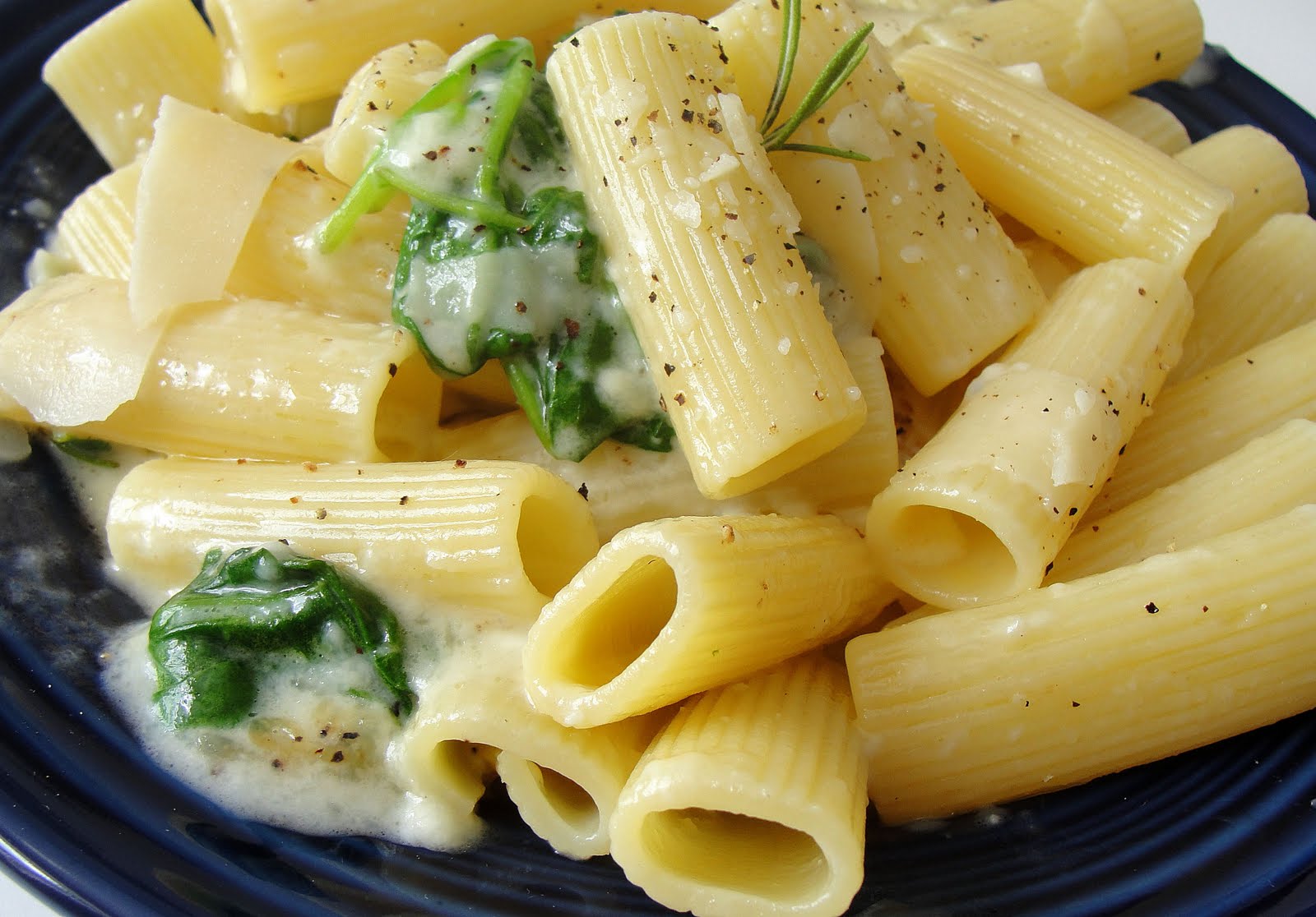 There's always thyme to cook... Baked Brie with Pasta and Spinach