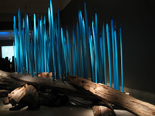 Dale Chihuly, Turquoise Reeds, 2012, Virginia Museum of Fine Arts; Montreal Museum of Fine Arts 2013, Photo N. Slejskova