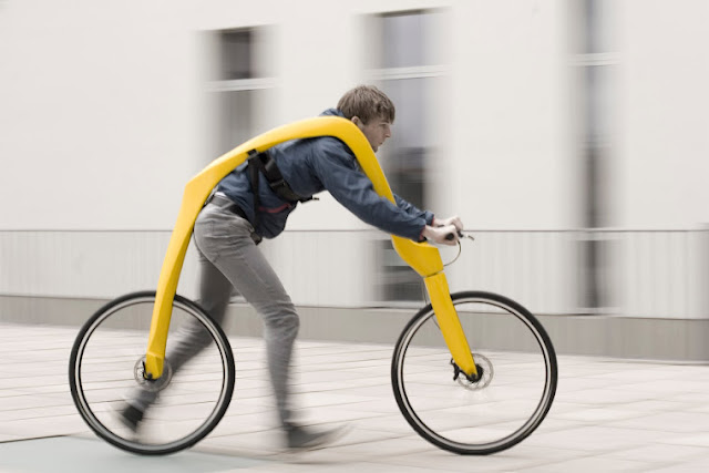 Bicicleta estilo Fred Flinstone
