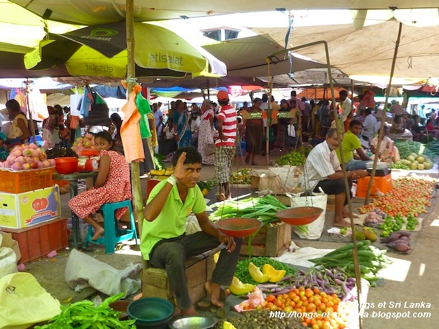 marché ouvert de Tangalle