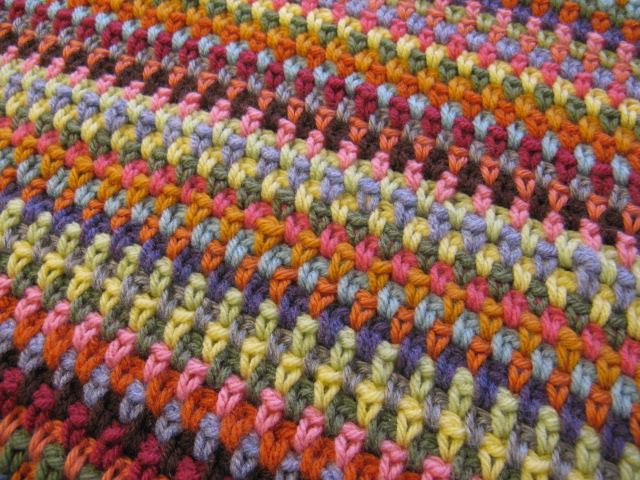 ... Cactus Needle Quilts, Fabric and More: Moss Stitch Crocheted Afghan