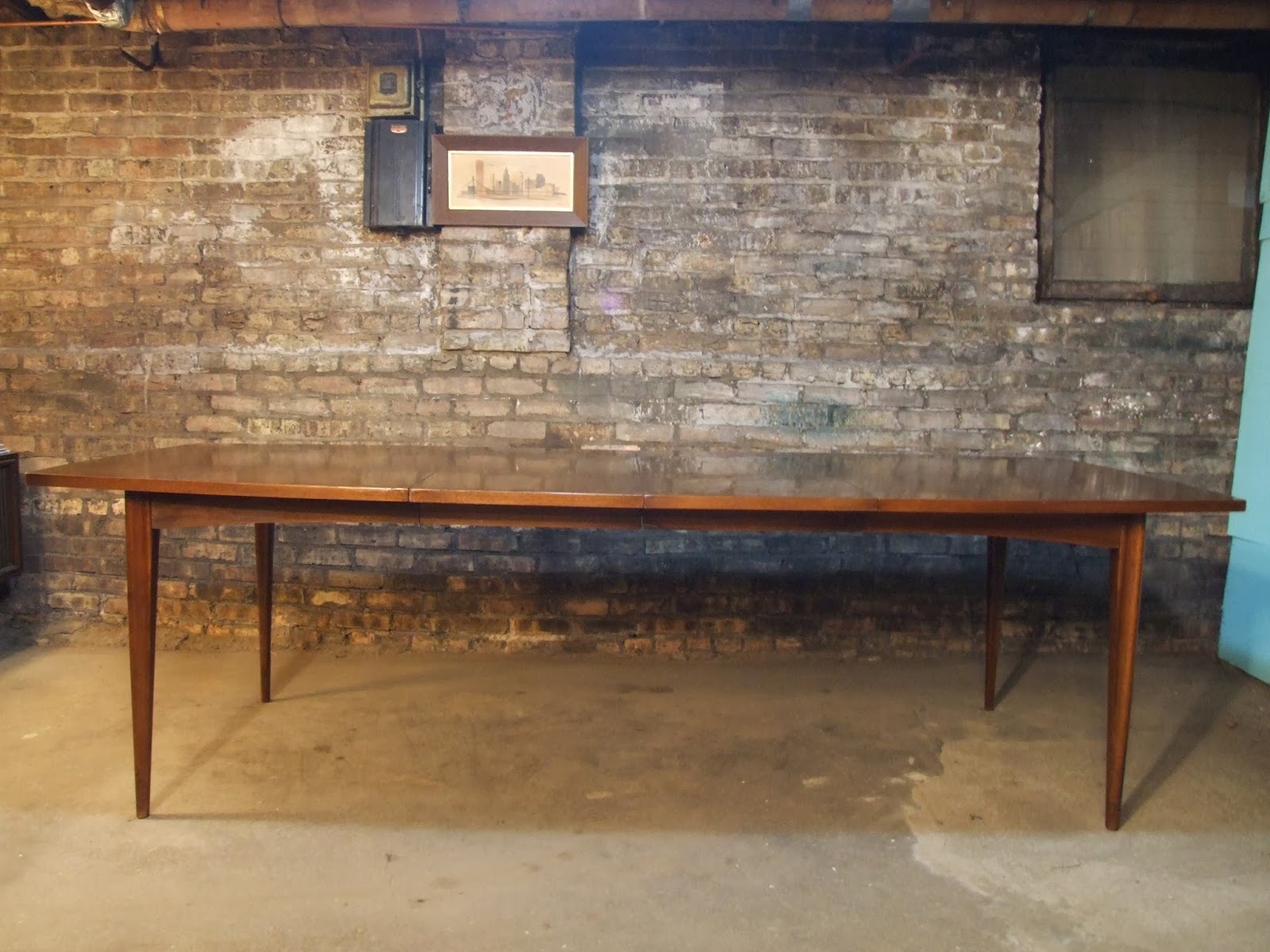 Modern Walnut Dining Room Tables Mid Century Chicago